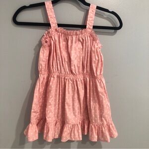 Matilda Jane Good Hart Anna Pink Pony Polka Dot Ruffled Tank Top Sz 10